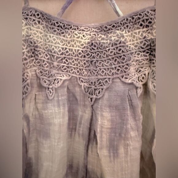 American Eagle boho flowy camisole purple / white tie die tank - S - Picture 4 of 6